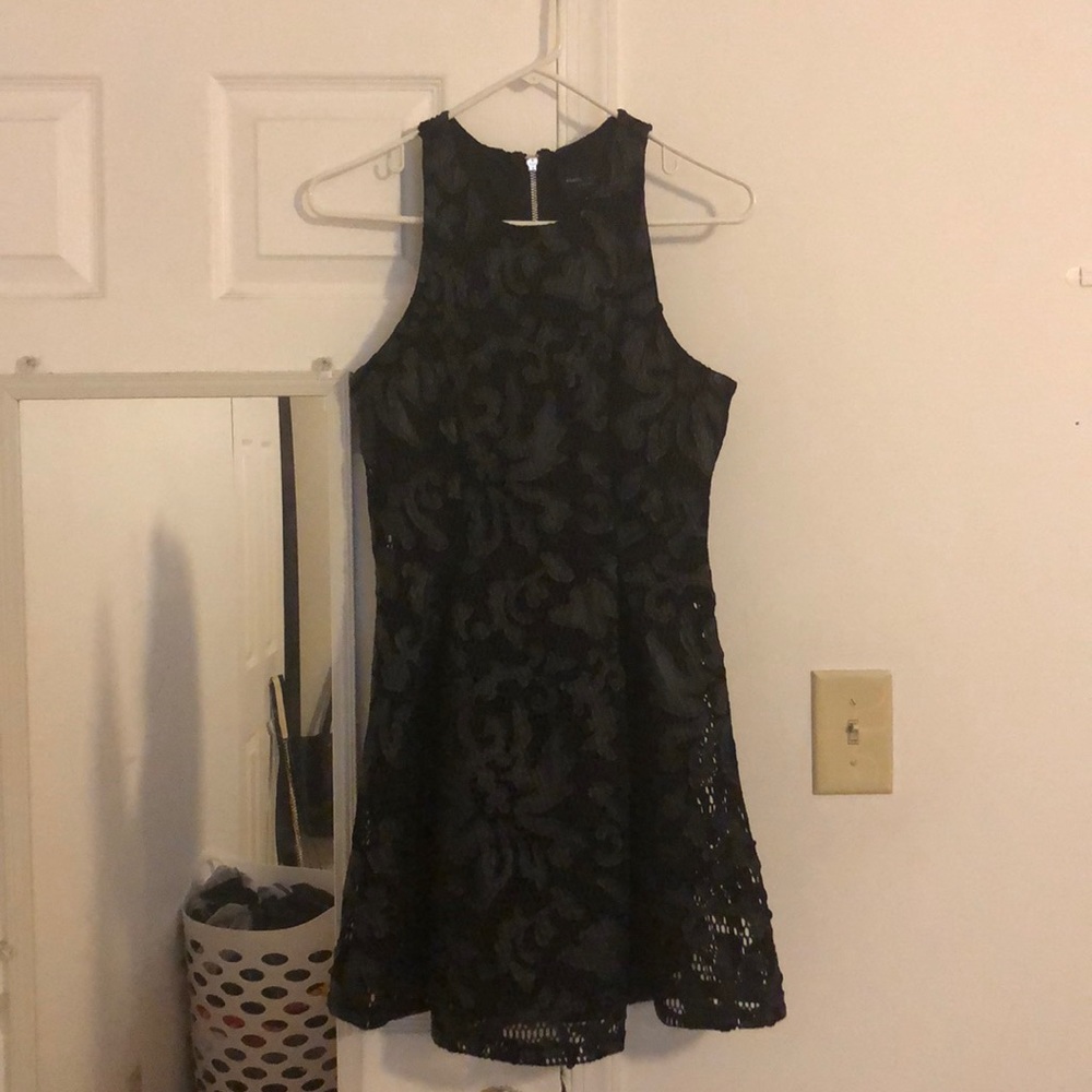 Black mesh dress